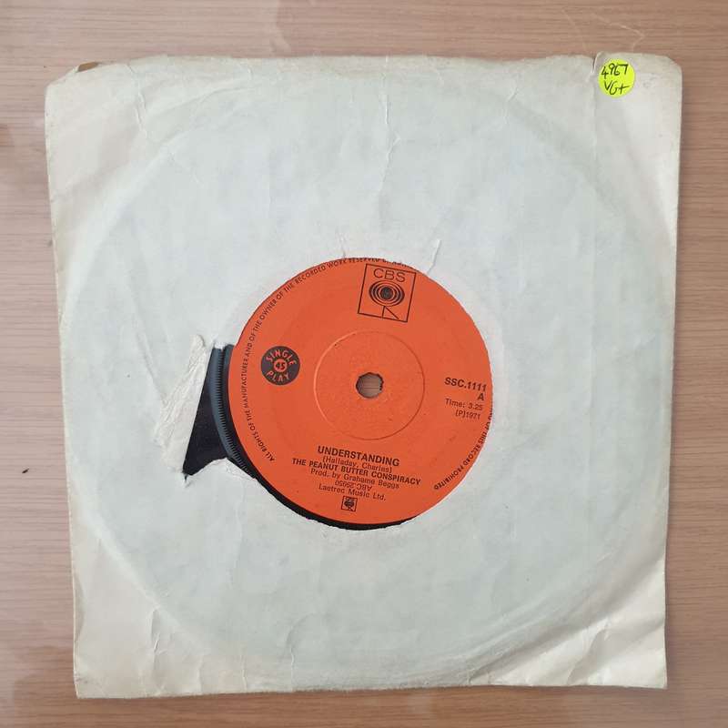 The Peanut Butter Conspiracy  Understanding / Tough Talk -  Vinyl 7" Record - Very-Good+ Quali...