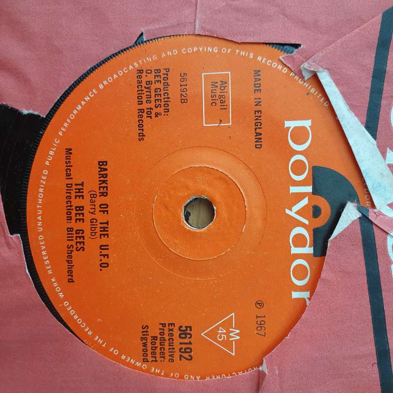 The Bee Gees  Massachusetts (The Lights Went Out In) -  Vinyl 7" Record - Very-Good+ Quality (...