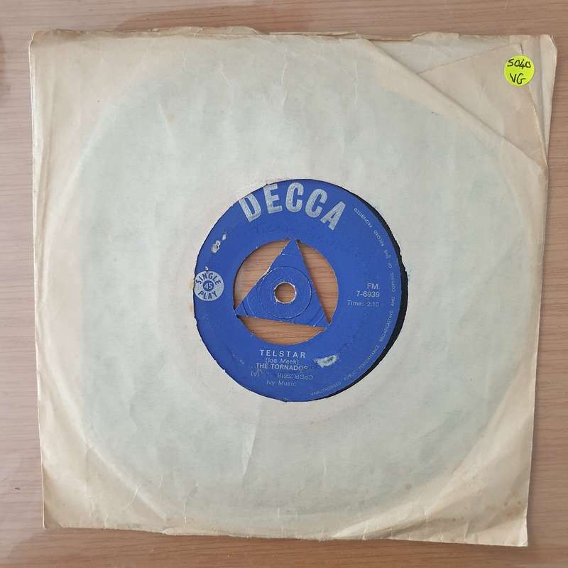 The Tornados  Telstar - Vinyl 7" Record - Very-Good Quality (VG) (vgood)