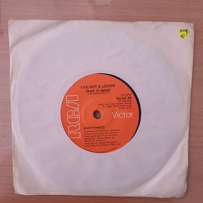 Eurythmics  Shame - Vinyl 7" Record - Very-Good Quality (VG-) (verygoodminus)
