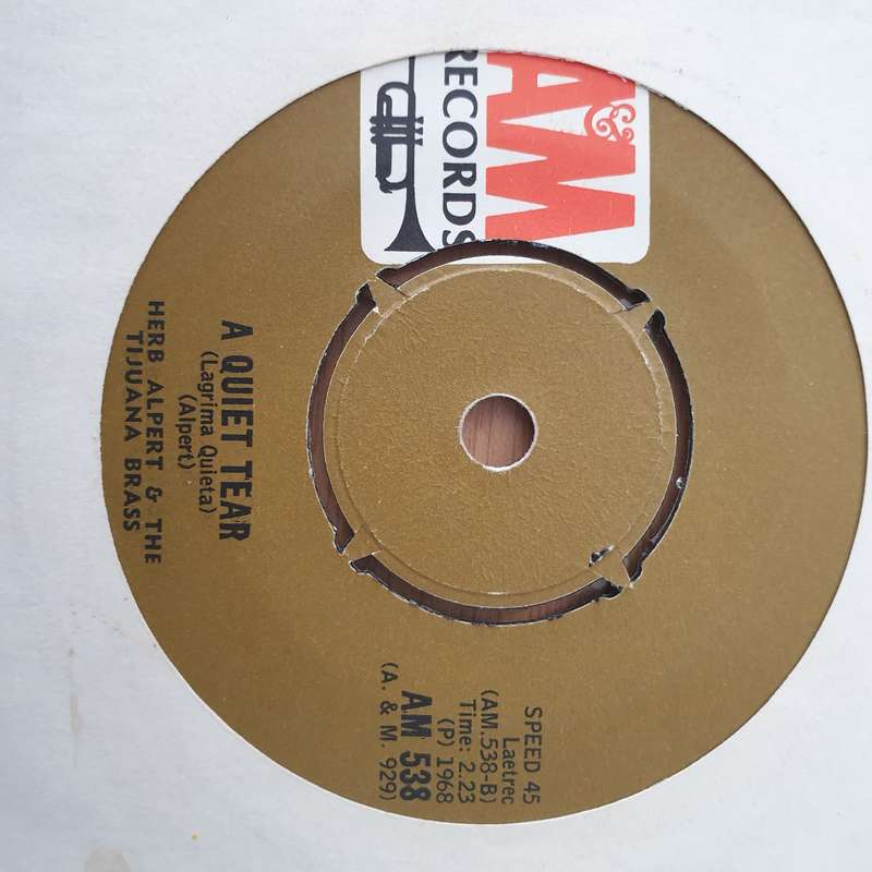 Herb Alpert & The Tijuana Brass  This Guy's In Love With You / A Quiet Tear -  Vinyl 7" Record...