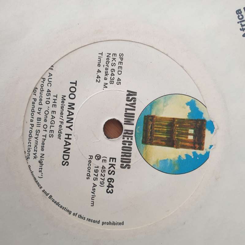 Eagles  Lyin' Eyes - Vinyl 7" Record - Very-Good Quality (VG) (vgood)