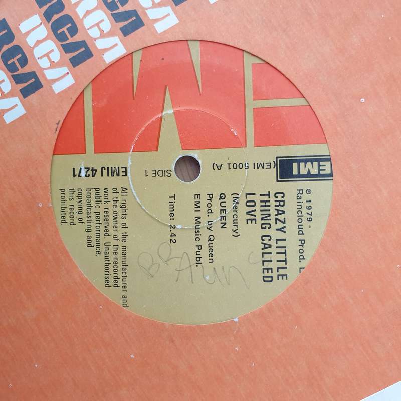 Queen  Crazy Little Thing Called Love - Vinyl 7" Record - Very-Good Quality (VG) (vgood)