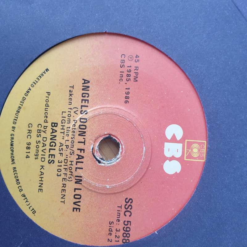 Bangles  Walk Like An Egyptian - Vinyl 7" Record - Very-Good Quality (VG) (vgood)