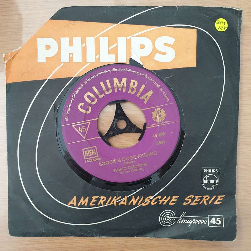 Renato Carosone Und Sein Quartett  Guaglione / Boogie Woogie Italiano -  Vinyl 7" Record - Ver...