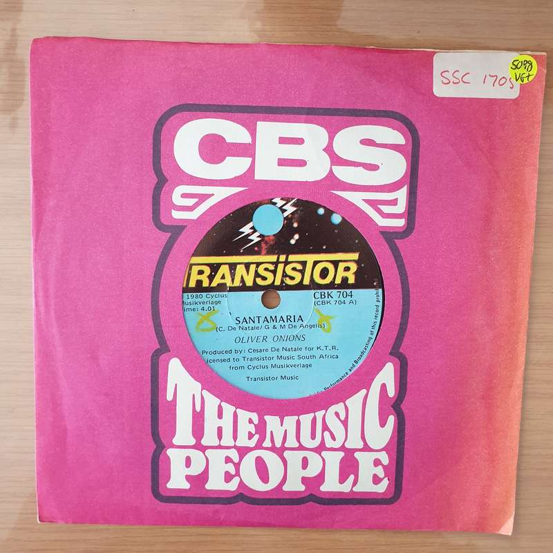Oliver Onions  Santa Maria -  Vinyl 7" Record - Very-Good+ Quality (VG+) (verygoodplus)