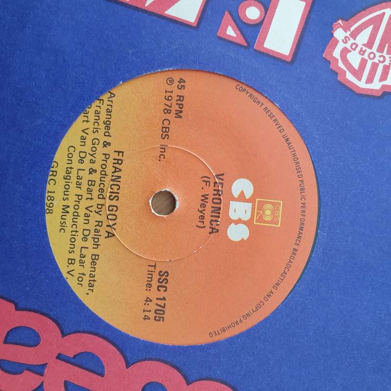 Francis Goya  Argentina -  Vinyl 7" Record - Very-Good+ Quality (VG+) (verygoodplus)