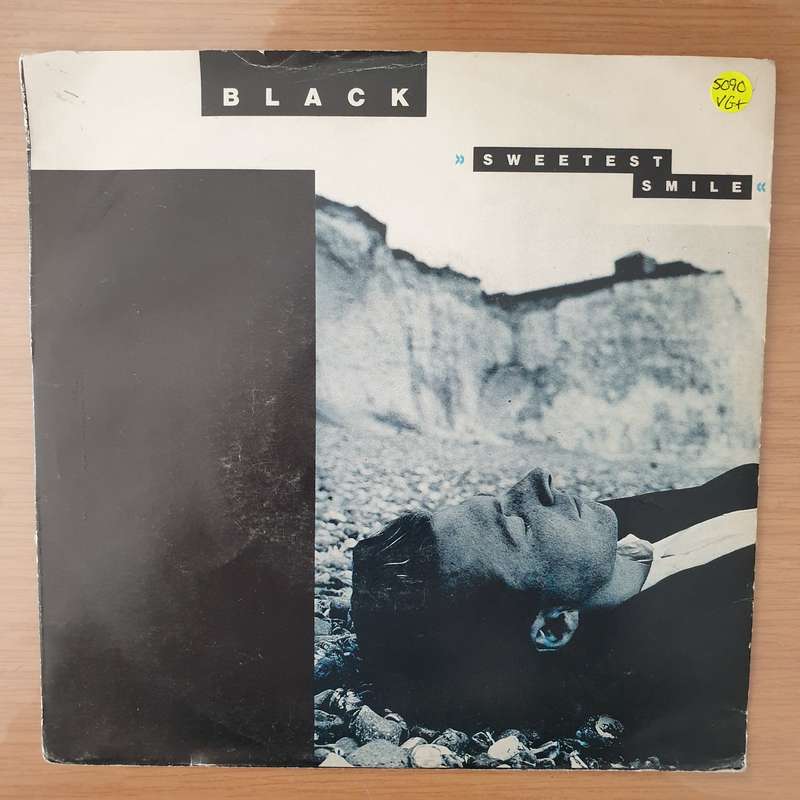 Black  Sweetest Smile -  Vinyl 7" Record - Very-Good+ Quality (VG+) (verygoodplus)