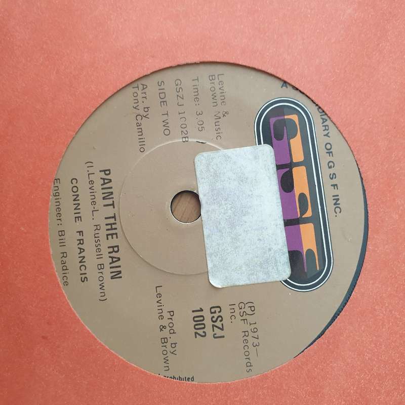 Connie Francis  (Should I Tie A Ribbon Round The Old Oak Tree) The Answer / Paint The Rain -  ...