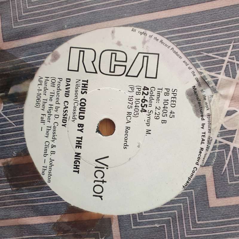 David Cassidy  Darlin' (Rhodesia) -  Vinyl 7" Record - Very-Good+ Quality (VG+) (verygoodplus)
