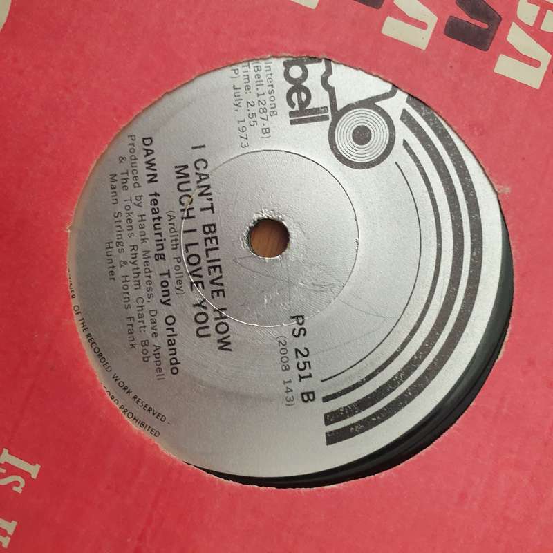 Dawn Featuring Tony Orlando  Tie A Yellow Ribbon Round The Ole Oak Tree -  Vinyl 7" Record - V...