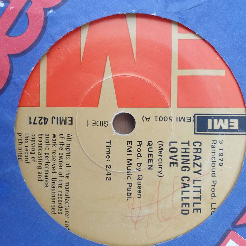 Queen  Crazy Little Thing Called Love - Vinyl 7" Record - Good+ Quality (G+) (gplus)