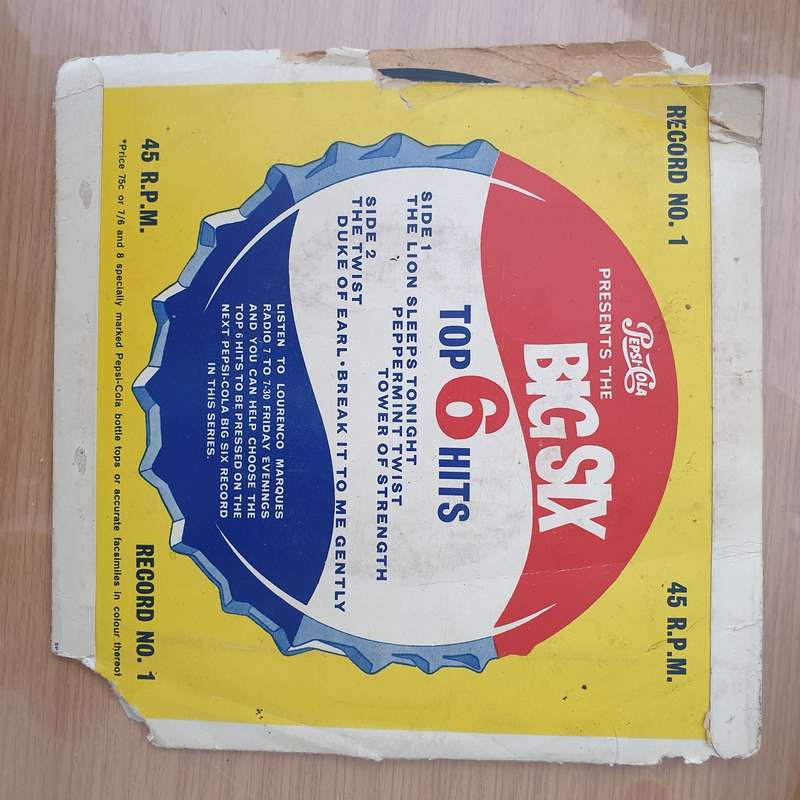 Pepsi-Cola Presents The Big Six - Top 6 Hits Record, No. 1 -  Vinyl 7" Record - Very-Good+ Qualit...