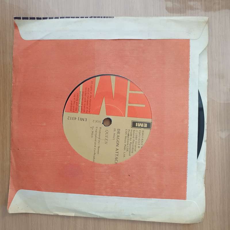Queen  Another One Bites The Dust -  Vinyl 7" Record - Very-Good+ Quality (VG+) (verygoodplus)