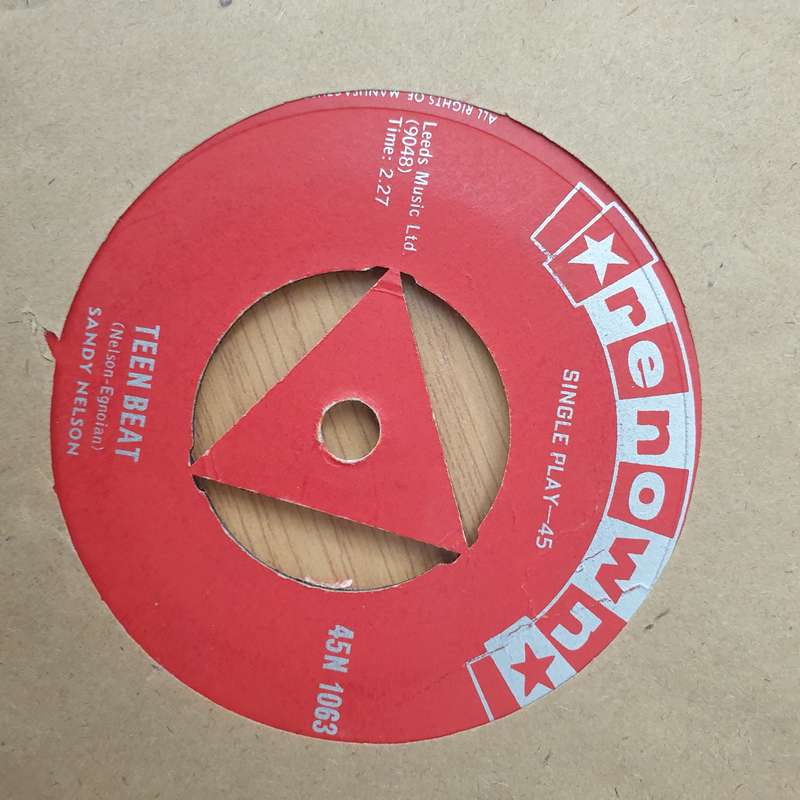 Sandy Nelson  Teen Beat - Vinyl 7" Record - Very-Good Quality (VG) (vgood)