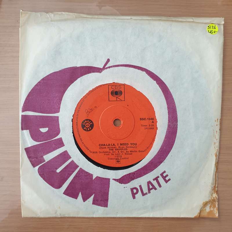 The Shuffles  Cha-La-La, I Need You -  Vinyl 7" Record - Very-Good+ Quality (VG+) (verygoodplus)