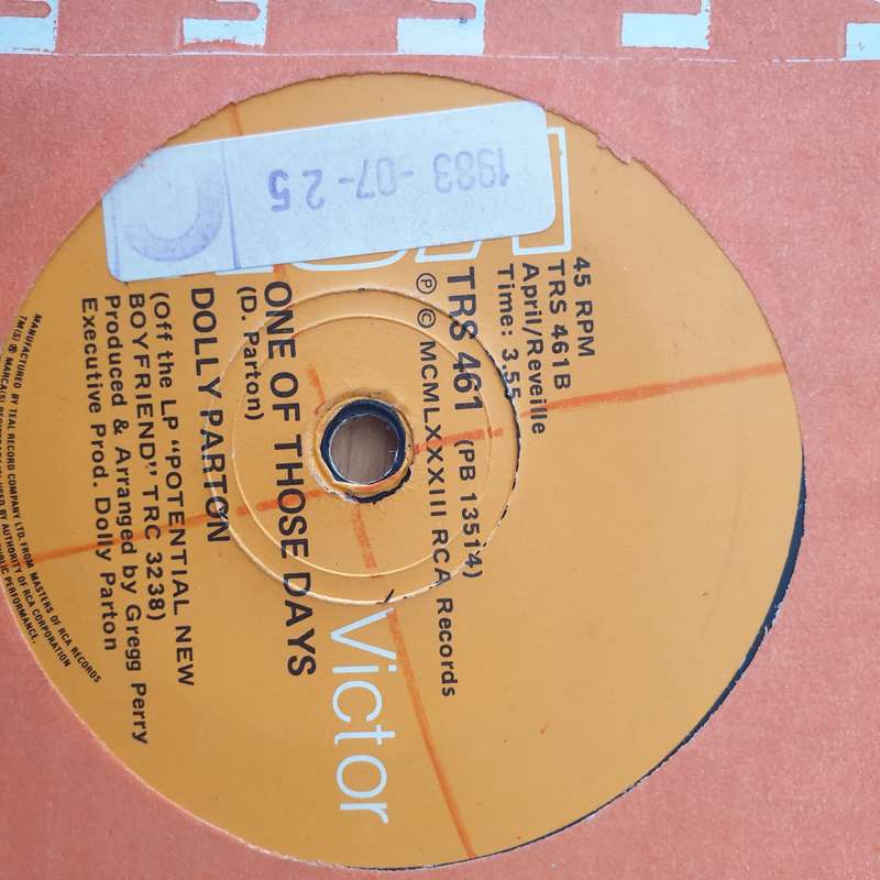 Dolly Parton  Potential New Boyfriend -  Vinyl 7" Record - Very-Good+ Quality (VG+) (verygoodp...