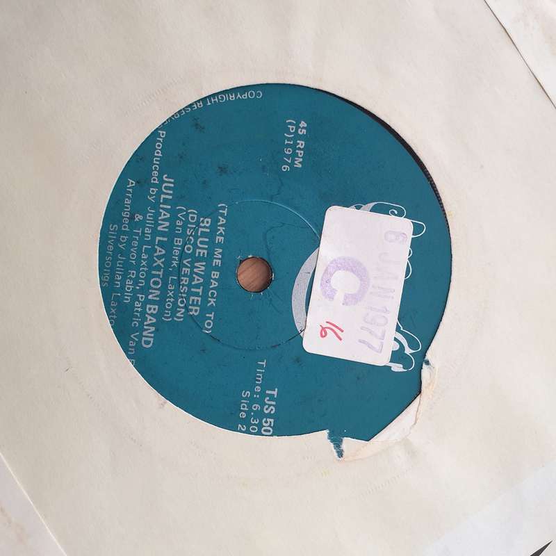 Julian Laxton Band  (Take Me Back To) Blue Water -  Vinyl 7" Record - Very-Good+ Quality (VG+)...