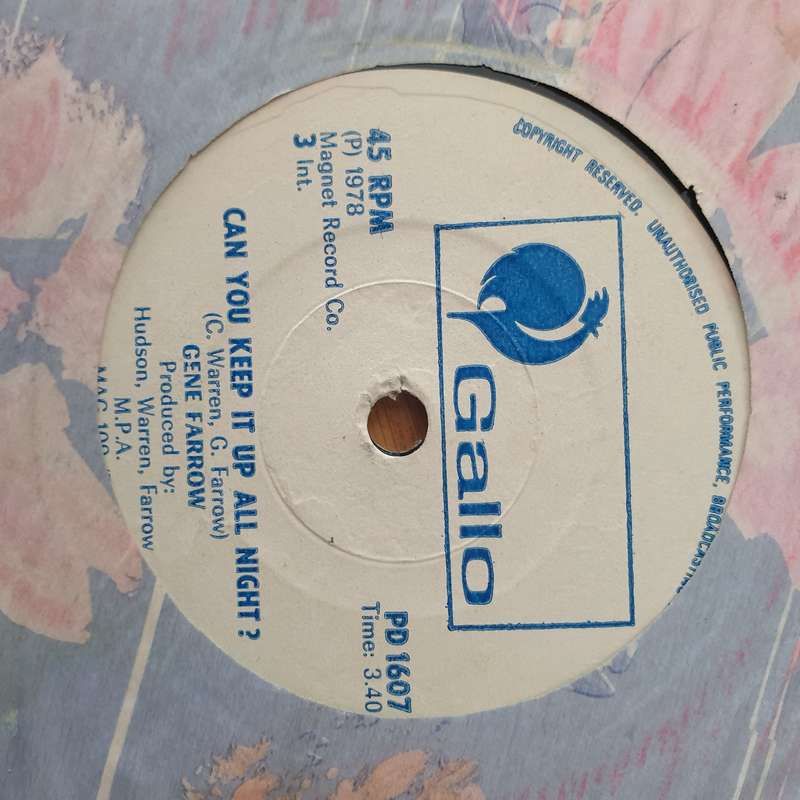 Gene Farrow  Move Your Body (Rhodesia) -  Vinyl 7" Record - Very-Good+ Quality (VG+) (verygood...