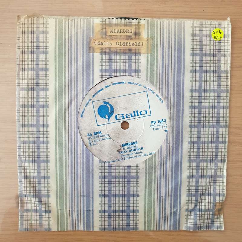 Sally Oldfield  Mirrors (Rhodesia) -  Vinyl 7" Record - Very-Good+ Quality (VG+) (verygoodplus)