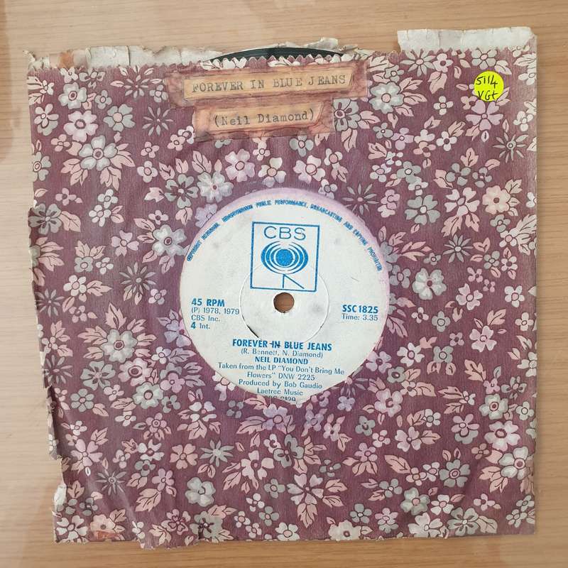 Neil Diamond  Forever In Blue Jeans / Remember Me (Rhodesia) -  Vinyl 7" Record - Very-Good+ Q...