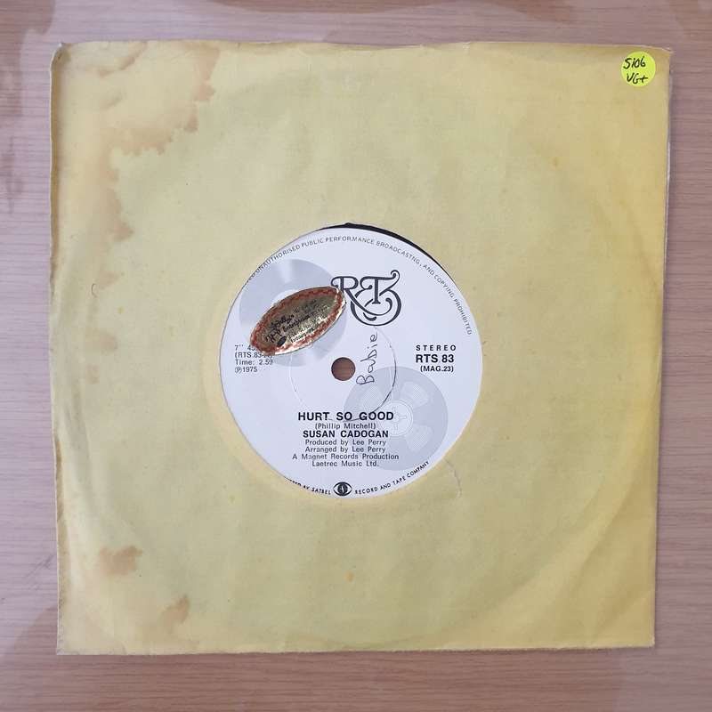 Susan Cadogan / The Upsetters  Hurt So Good / Loving Is Good -  Vinyl 7" Record - Very-Good+ Q...