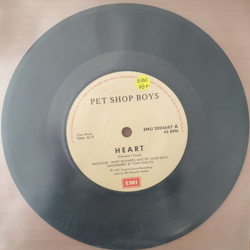 Pet Shop Boys  Heart -  Vinyl 7" Record - Very-Good+ Quality (VG+) (verygoodplus)