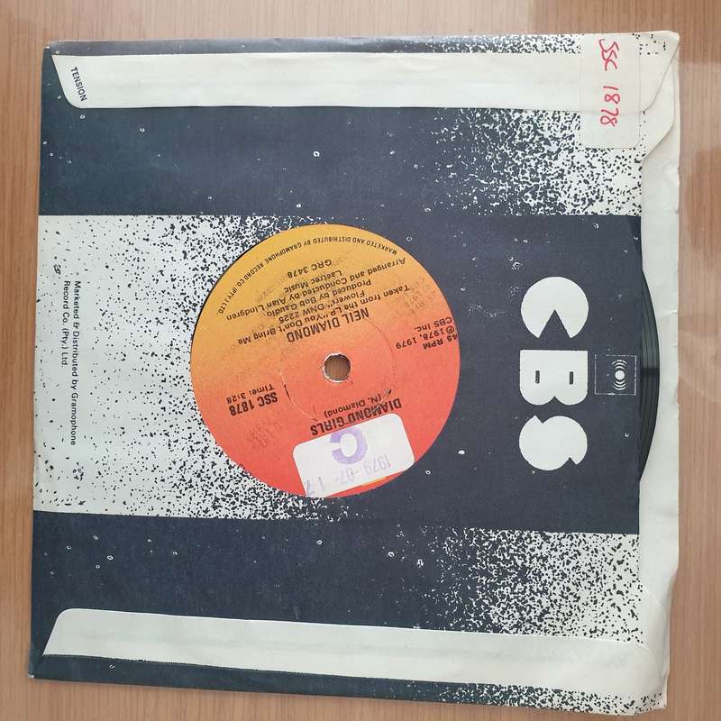 Neil Diamond  Say Maybe -  Vinyl 7" Record - Very-Good+ Quality (VG+) (verygoodplus)