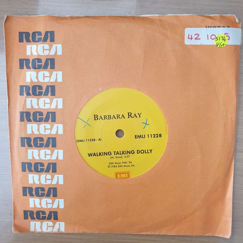 Barbara Ray - Walking Talking Dolly -  Vinyl 7" Record - Very-Good+ Quality (VG+) (verygoodplus)