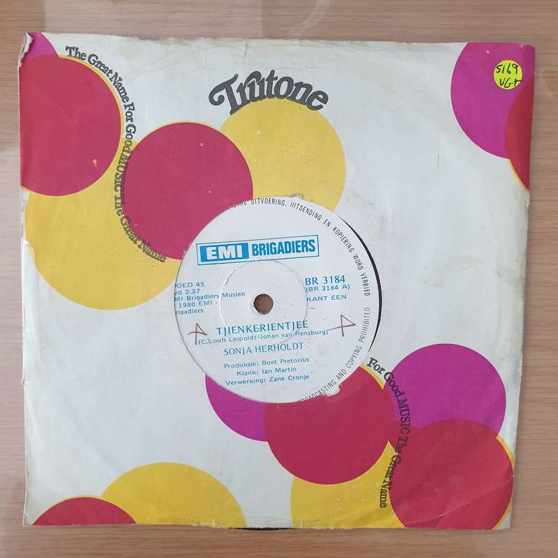 Sonja Herholdt  Kom Huis Toe (Rhodesia/Zimbabwe) -  Vinyl 7" Record - Very-Good+ Quality (VG+)...
