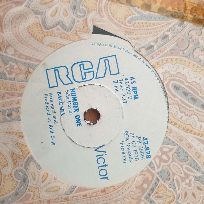 Baccara  Darling -  Vinyl 7" Record - Very-Good+ Quality (VG+) (verygoodplus)