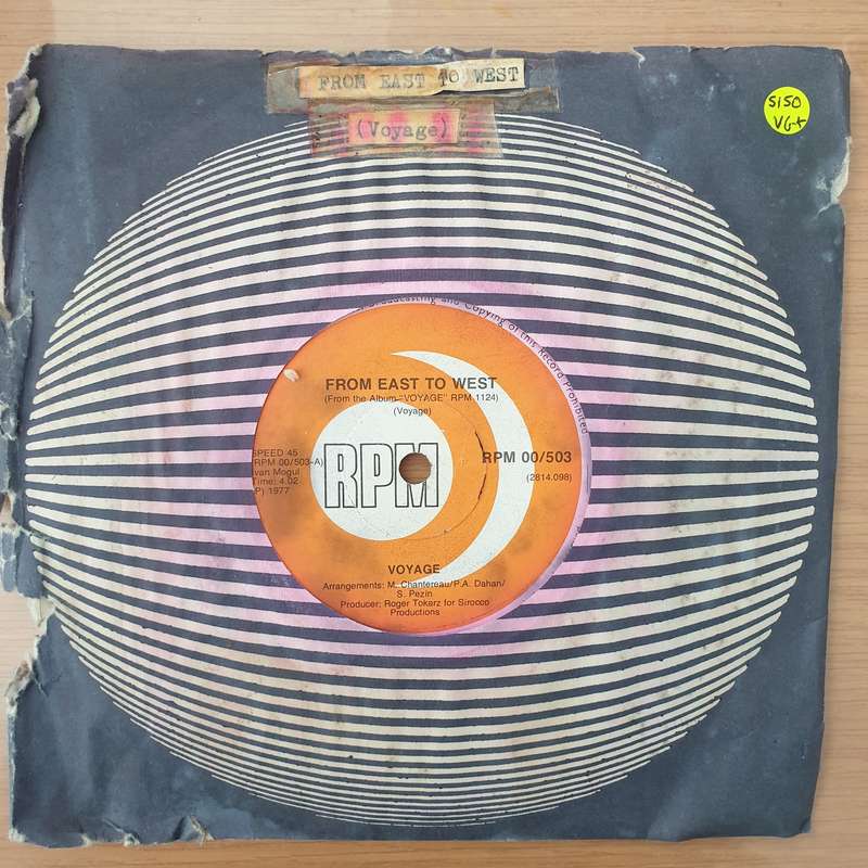 Voyage  From East To West -  Vinyl 7" Record - Very-Good+ Quality (VG+) (verygoodplus)