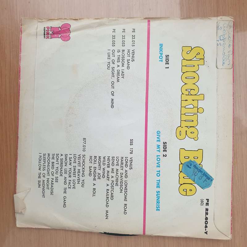 Shocking Blue  Ink Pot -  Vinyl 7" Record - Very-Good+ Quality (VG+) (verygoodplus)