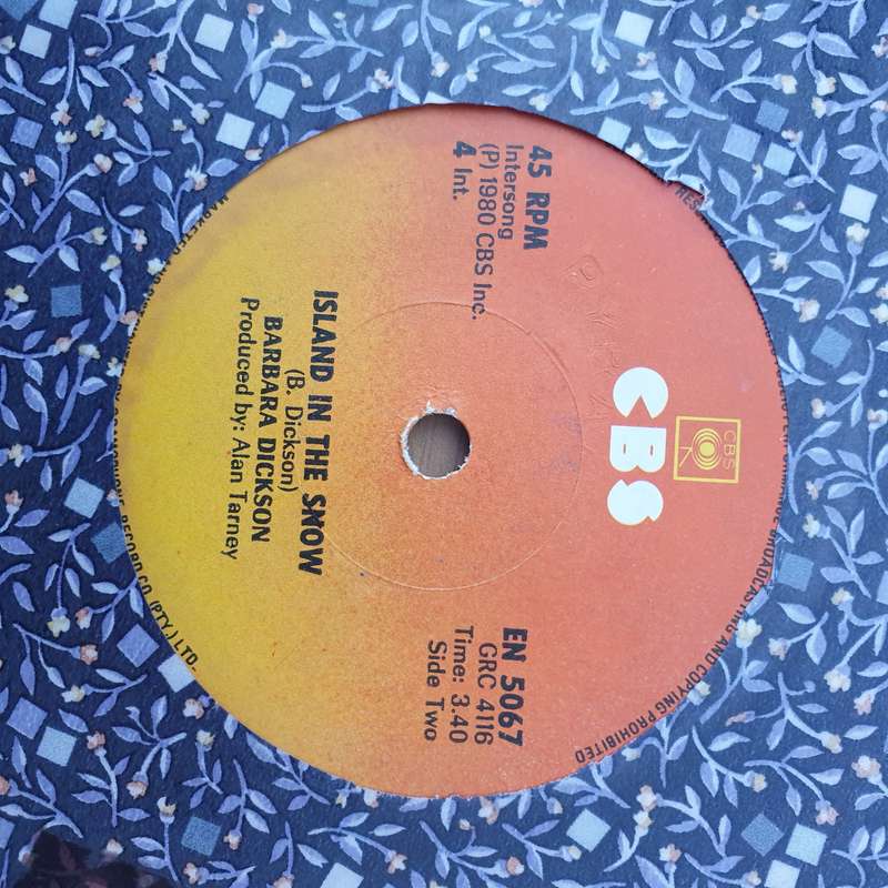Barbara Dickson  January February -  Vinyl 7" Record - Very-Good+ Quality (VG+) (verygoodplus)