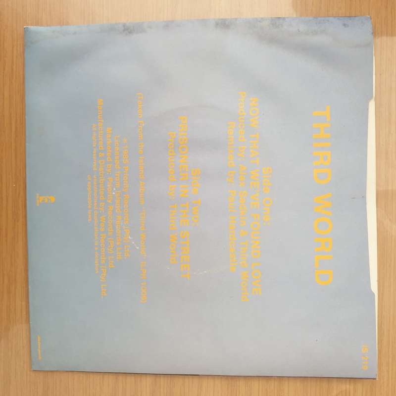 Third World  Now That We Found Love -  Vinyl 7" Record - Very-Good+ Quality (VG+) (verygoodplus)