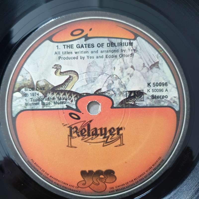 Yes  Relayer - Vinyl LP Record - Very-Good+ Quality (VG+) (verygoodplus)