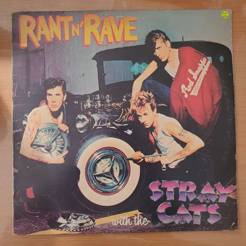 Stray Cats  Rant N' Rave With The Stray Cats - Vinyl LP Record - Very-Good+ Quality (VG+) (ver...
