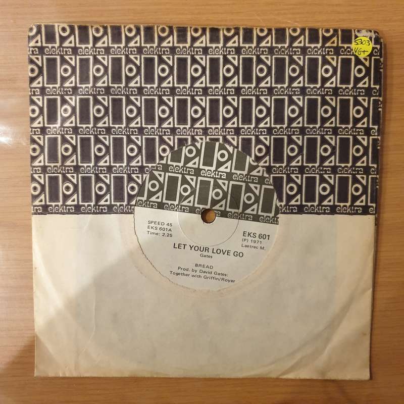 Bread  Let Your Love Go - Vinyl 7" Record - Very-Good+ Quality (VG+) (verygoodplus)