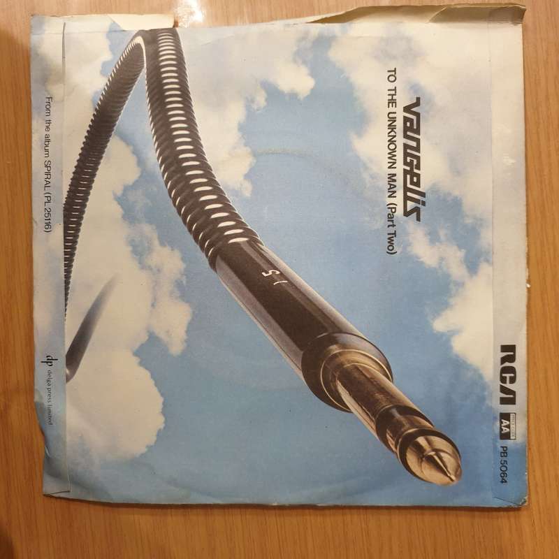 Vangelis  To The Unknown Man - Vinyl 7" Record - Very-Good+ Quality (VG+) (verygoodplus)