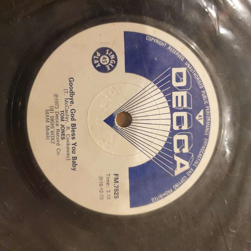 Tom Jones  Golden Days - Vinyl 7" Record - Very-Good+ Quality (VG+) (verygoodplus)