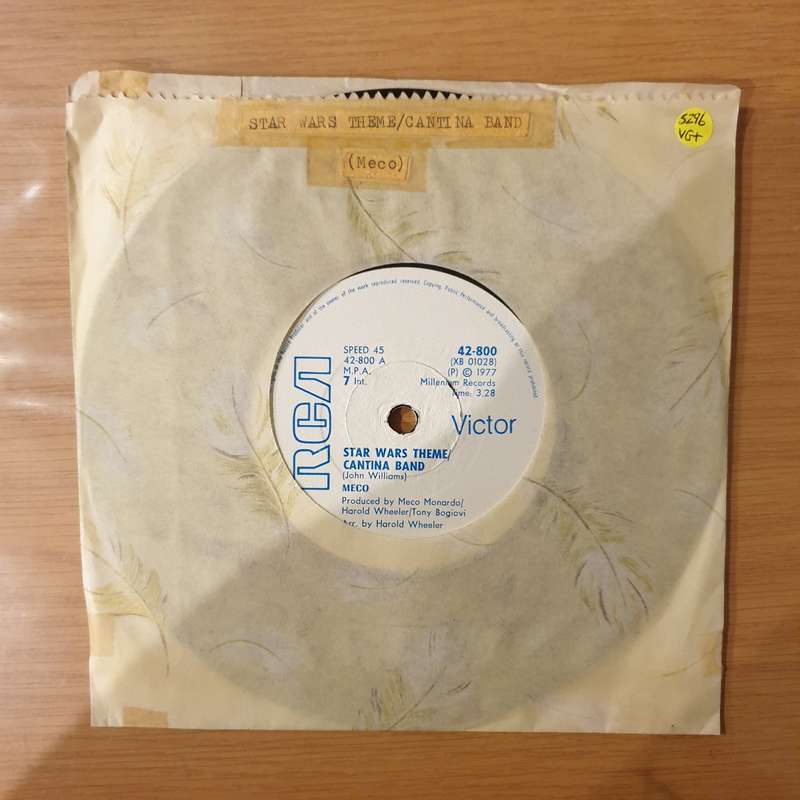 Meco Monardo  Star Wars Theme / Cantina Band / Funk - Vinyl 7" Record - Very-Good+ Quality (VG...
