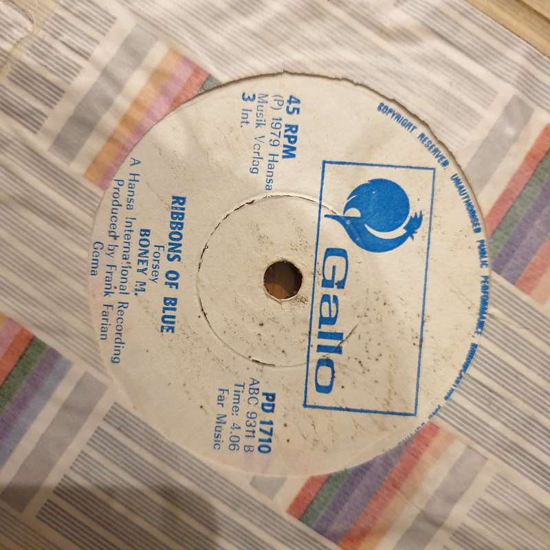Boney M  Hooray Hooray It's A Holi-Holiday (Rhodesia) - Vinyl 7" Record - Very-Good+ Quality (...