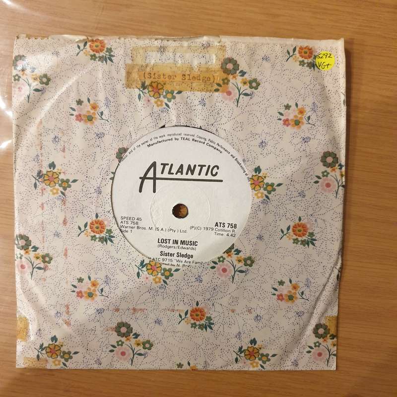 Sister Sledge  Lost In Music - Vinyl 7" Record - Very-Good+ Quality (VG+) (verygoodplus)