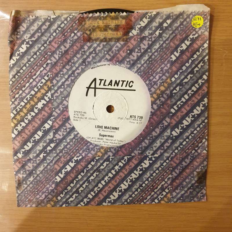 Supermax  Love Machine (Rhodesia)- Vinyl 7" Record - Very-Good+ Quality (VG+) (verygoodplus)