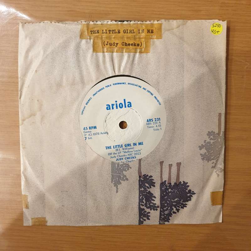 Judy Cheeks  The Little Girl In Me / Please Give Me This Night (Rhodesia) - Vinyl 7" Record - ...