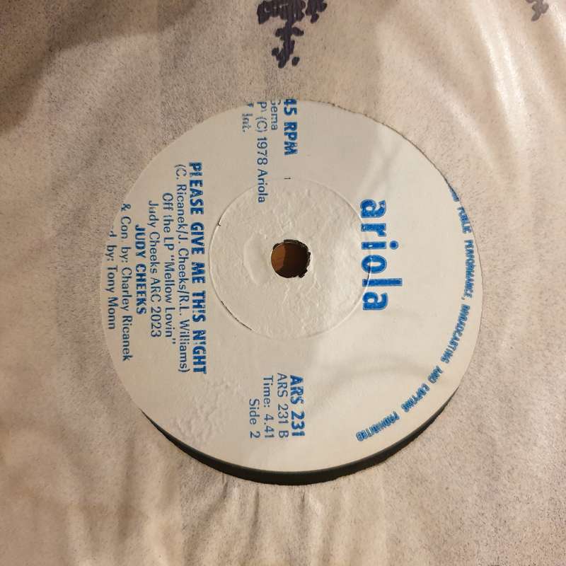 Judy Cheeks  The Little Girl In Me / Please Give Me This Night (Rhodesia) - Vinyl 7" Record - ...