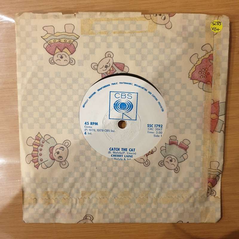 Cherry Laine  Catch The Cat (Rhodesia) - Vinyl 7" Record - Very-Good+ Quality (VG+) (verygoodp...