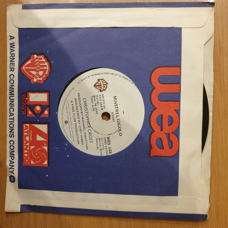 Christopher Cross  Ride Like The Wind - Vinyl 7" Record - Very-Good+ Quality (VG+) (verygoodplus)