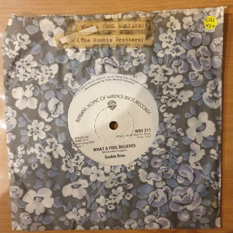 The Doobie Brothers  What A Fool Believes (Rhodesia) - Vinyl 7" Record - Very-Good+ Quality (V...