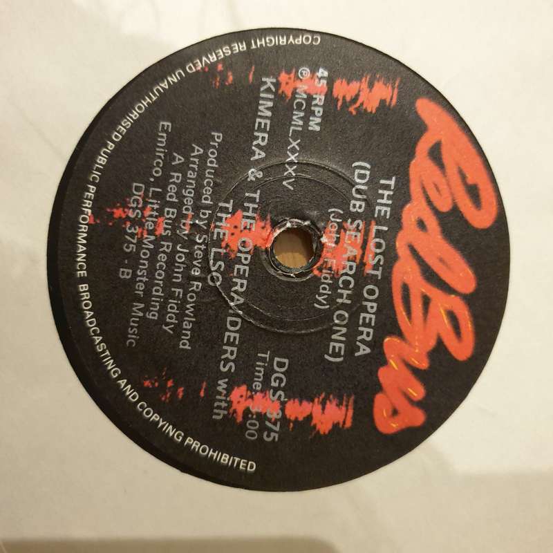 Kimera And The Operaiders With The London Symphony Orchestra  The Lost Opera - Vinyl 7" Record...